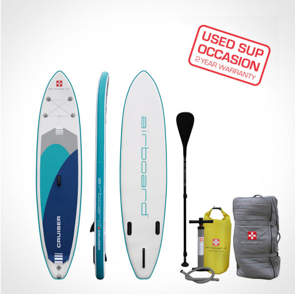 Airboard CRUISER 11'2'' Cyan - Outlet-SUP, 2 Jahre Garantie