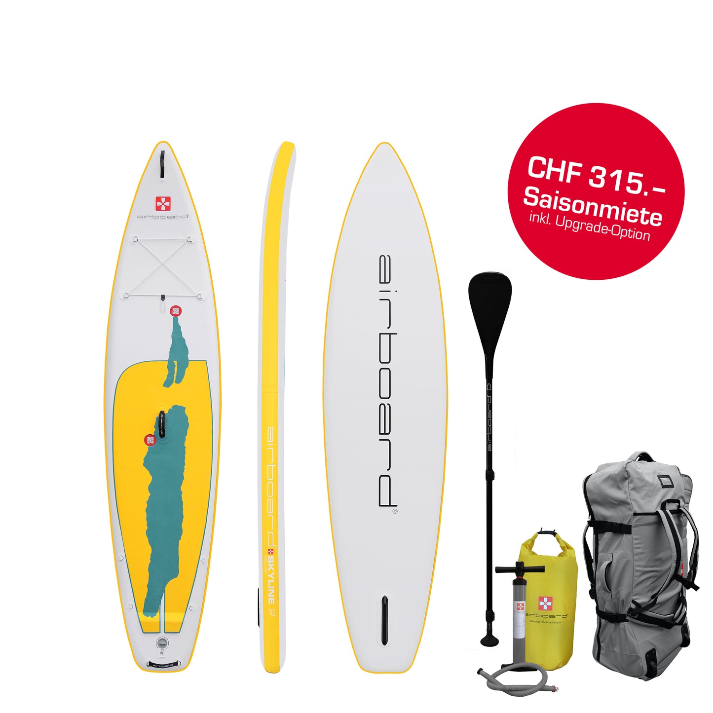 Saisonmiete Airboard SKYLINE  11'6"