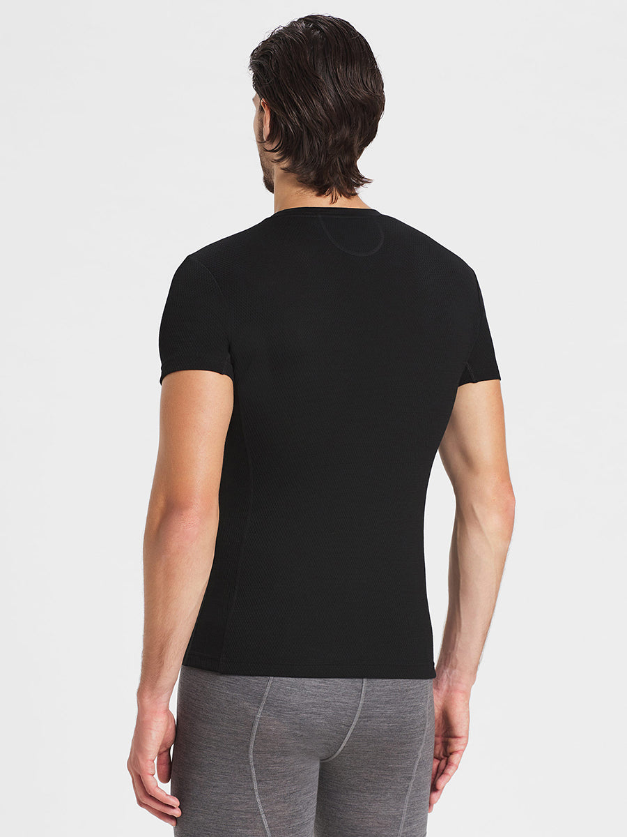 Men's t-shirt SS adara dark / black - Rewoolution